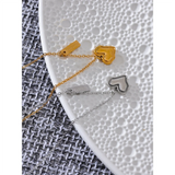 Waterproof Heart Necklace Pendant Romantic Jewelry
