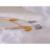 Waterproof Heart Necklace Pendant Romantic Jewelry
