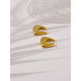 Stainless Steel Statement Geometric Earrings Chunky Unusual Party Gift