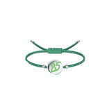 YiBo Lucky Number 85 Bracelet with Green Brooch