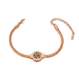 Bohemian Crystal Tree Charm Bracelet for Women