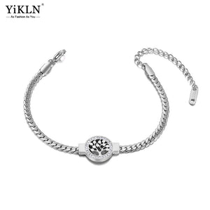 Bohemian Crystal Tree Charm Bracelet for Women