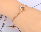 Bohemian Crystal Tree Charm Bracelet for Women