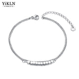 Geometric Square Charm Anklet Stainless Steel Foot Jewelry YA22008