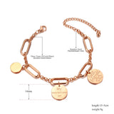 Bohemia Stainless Steel Charm Bracelet for Women Girls YB20029