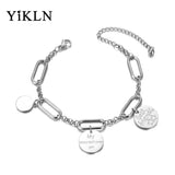 Bohemia Stainless Steel Charm Bracelet for Women Girls YB20029