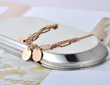 Bohemia Stainless Steel Charm Bracelet for Women Girls YB20029