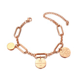 Bohemia Stainless Steel Charm Bracelet for Women Girls YB20029