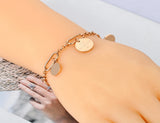 Bohemia Stainless Steel Charm Bracelet for Women Girls YB20029