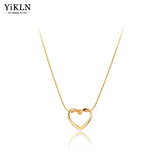 Heart Pendant Necklace 18K Plated Stainless Steel Chain Necklace