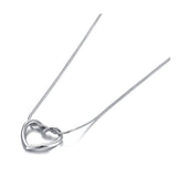 Heart Pendant Necklace 18K Plated Stainless Steel Chain Necklace