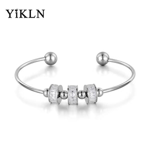 Romantic CZ Cuff Bangle Bracelet YB18191