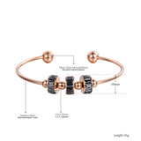 Romantic CZ Cuff Bangle Bracelet YB18191