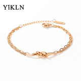 Bohemia Beach Bracelets for Women Double Knotted Charm Bracelet