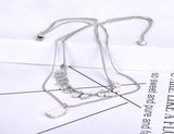 Bohemia Stainless Steel Double-layer Chain Choker Necklace