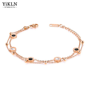 Shell Chain Bracelet Stainless Steel Charm Women YB18090