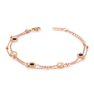 Shell Chain Bracelet Stainless Steel Charm Women YB18090