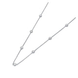 Colorful CZ Crystal Choker Necklace Bohemia Pendant Chain Women YN22092