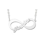 Personalized 925 Silver Infinity Name Necklace Birthday Gift