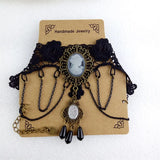 Gothic Lace Choker Necklace Pendant Vintage Women Accessories