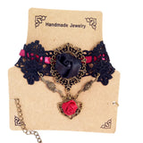 Vintage Lace Choker Necklace Pendant for Women Party Jewelry