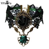 Vintage Lace Choker Necklace Pendant for Women Party Jewelry