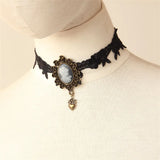 Vintage Lace Necklace Pendant Gothic Jewelry Women Accessories Choker