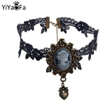 Vintage Lace Necklace Pendant Gothic Jewelry Women Accessories Choker