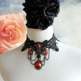 Vintage Lace Necklace & Pendant Choker False Collar Statement Necklaces