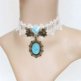 Gothic Lace Necklace & Pendant Women Choker False Collar GN-81