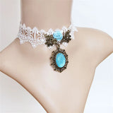 Gothic Lace Necklace & Pendant Women Choker False Collar GN-81