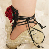 Lace Anklets for Women Gothic Jewelry Summer Beach Foot Jewelry LA-30