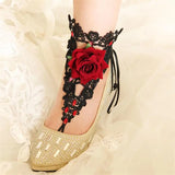 Lace Anklets for Women Gothic Jewelry Summer Beach Foot Jewelry LA-30