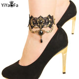 Vintage Lace Anklets Gothic Jewelry Lady Party Foot Jewelry