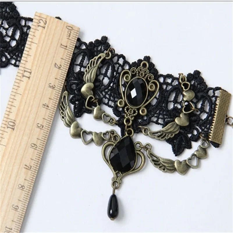 Vintage Lace Anklets Gothic Jewelry Lady Party Foot Jewelry