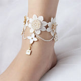 Lace Anklet Gothic Jewelry Women Lady Summer Foot Jewelry