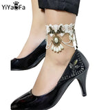 Lace Anklet Gothic Jewelry for Women, Summer Foot Accessory