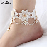 Lace Anklet Gothic Jewelry Women Lady Summer Foot Jewelry