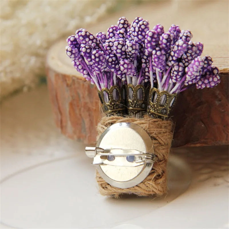 Victorian Lavender Brooch Vintage Gothic Jewelry Women Accessories Gift