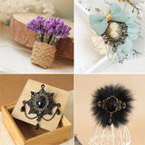Victorian Lavender Brooch Vintage Gothic Jewelry Women Accessories Gift