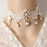 Vintage Lace Necklace Choker Pendant Gothic Jewelry GN-66