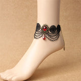 Vintage Lace Anklet for Women Gothic Jewelry