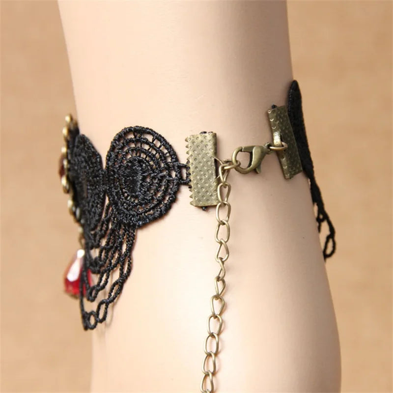 Vintage Lace Anklet for Women Gothic Jewelry
