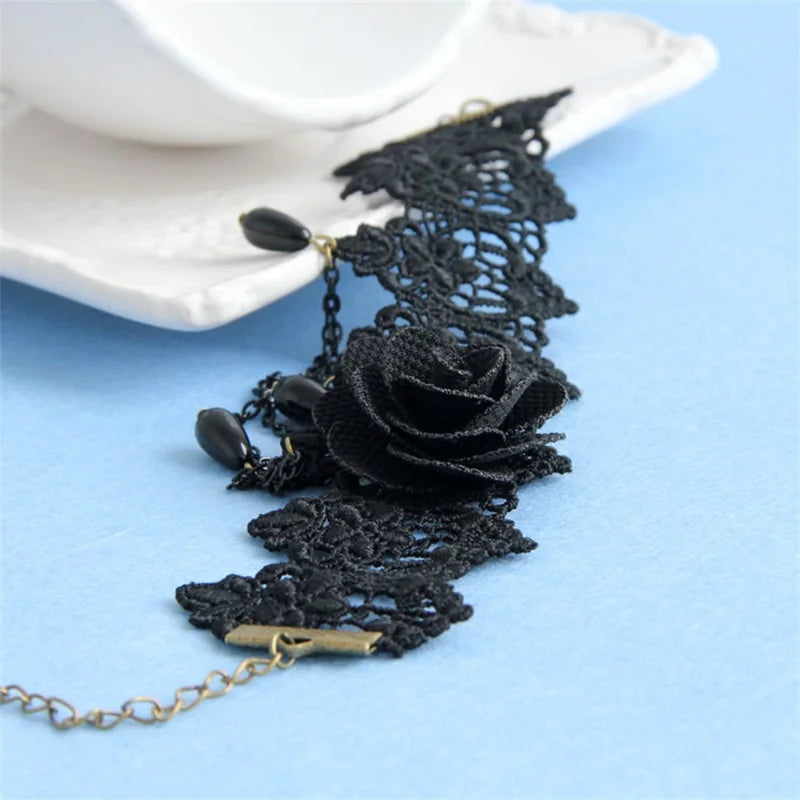 Vintage Tassel Lace Anklets Gothic Jewelry Summer Beach Foot Jewelry