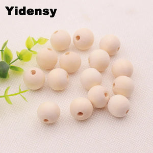 100pcs Wood Beads 6mm 8mm 10mm 12mm Round Ball Wooden Spacer Bead