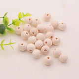 100pcs Wood Beads 6mm 8mm 10mm 12mm Round Ball Wooden Spacer Bead