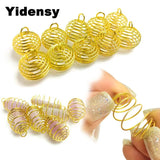 20pcs Small Silver Wire Wrap Cage Pendants for DIY Jewelry Making