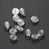 20pcs Small Silver Wire Wrap Cage Pendants for DIY Jewelry Making