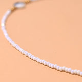 Yin Yang Shell Charm Choker Stainless Steel Necklace