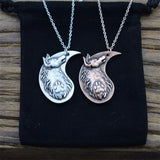 Yin Yang Wolf Necklace Couple Jewelry Spiritual Friendship Couple Valentine
